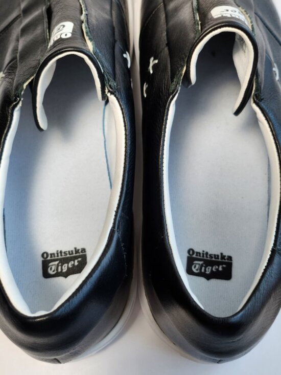 Onitsuka Tiger Appian Mens Black Leather Slip On Sneaker TH742L Size 14 No Box main image 9